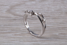 Load image into Gallery viewer, Crossover Diamond set 18ct White Gold Ring