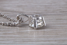 Load image into Gallery viewer, One carat round Moissanite Diamond Solitaire Necklace