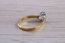 Load image into Gallery viewer, 1.50 carat Aquamarine Solitaire set in Yellow Gold and Platinum