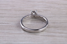 Load image into Gallery viewer, Simple and Dainty Diamond set Platinum Engagement Ring