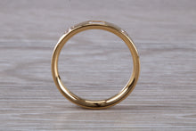Load image into Gallery viewer, Baguette and Round cut Diamond set 18ct Yellow Gold Ring