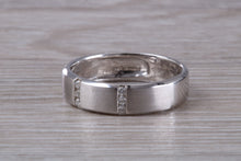 Load image into Gallery viewer, 5 mm Wide Diamond set 18ct White Gold Wedding Band