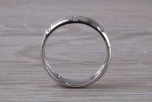 Load image into Gallery viewer, 5 mm Wide Diamond set 18ct White Gold Wedding Band