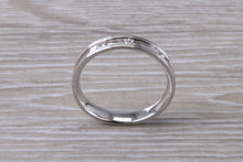 Load image into Gallery viewer, 4 mm Wide Diamond set 18ct White Gold Band