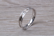 Load image into Gallery viewer, 4 mm Wide Diamond set 18ct White Gold Band