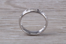 Load image into Gallery viewer, Brushed Finish Diamond set Wedding Band