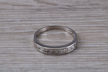 Load image into Gallery viewer, Traditional Princess cut Diamond set 18ct White Gold Eternity Ring