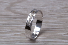 Load image into Gallery viewer, 4 mm wide Diamond set 18ct White Gold Wedding Band