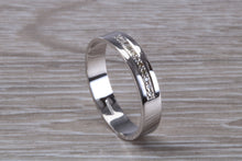 Load image into Gallery viewer, 4 mm wide Diamond set 18ct White Gold Wedding Band