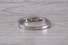 Load image into Gallery viewer, Traditional Half carat Baguette and Round cut Diamond Band