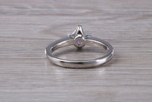 Load image into Gallery viewer, Half carat Princess Cut Diamond set 18ct White Gold Solitaire
