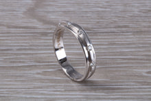 Load image into Gallery viewer, 4 mm Wide Diamond set 18ct White Gold Band