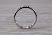 Load image into Gallery viewer, 4 mm Wide Diamond set 18ct White Gold Band