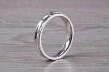 Load image into Gallery viewer, 4 mm Wide Diamond set 18ct White Gold Band