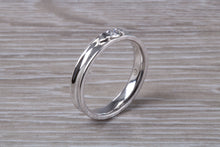 Load image into Gallery viewer, 4 mm Wide Diamond set 18ct White Gold Band