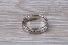 Load image into Gallery viewer, Beautiful Diamond set 18ct White Gold Band