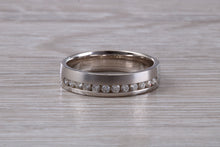 Load image into Gallery viewer, Beautiful Diamond set 18ct White Gold Band