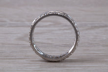 Load image into Gallery viewer, Very Dressy Two Rows Circle Diamond set 18ct White Gold Band