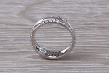 Load image into Gallery viewer, Very Dressy Two Rows Circle Diamond set 18ct White Gold Band