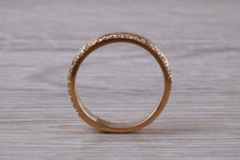 Load image into Gallery viewer, Rose Gold Band off set with Round Diamonds