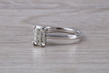 Load image into Gallery viewer, 1.25 carat Emerald Cut Diamond set Platinum Solitaire