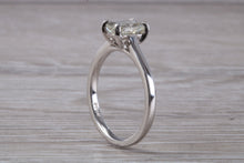 Load image into Gallery viewer, 1.25 carat Emerald Cut Diamond set Platinum Solitaire