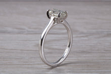 Load image into Gallery viewer, 1.25 carat Emerald Cut Diamond set Platinum Solitaire