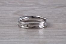 Load image into Gallery viewer, Princess cut Diamond set 18ct White Gold Band