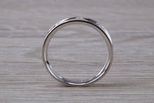 Load image into Gallery viewer, Princess cut Diamond set 18ct White Gold Band