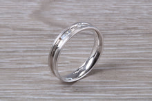 Load image into Gallery viewer, Princess cut Diamond set 18ct White Gold Band