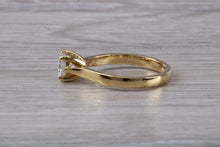 Load image into Gallery viewer, Beautiful One carat Mossainte Diamond set 18ct Yellow Gold Solitaire