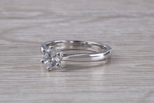 Load image into Gallery viewer, Simple Classic Six Claw Diamond set Platinum Solitaire
