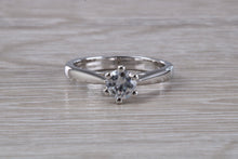 Load image into Gallery viewer, Simple Classic Six Claw Diamond set Platinum Solitaire