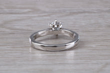Load image into Gallery viewer, Simple Classic Six Claw Diamond set Platinum Solitaire