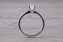 Load image into Gallery viewer, 0.73 carat Certified Natural Diamond set Classic Platinum Solitaire