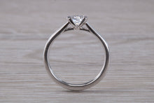 Load image into Gallery viewer, Petite and Simple Round cut Diamond Solitaire