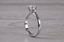 Load image into Gallery viewer, Chunky Platinum One carat Moissanite Diamond Solitaire