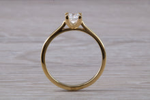 Load image into Gallery viewer, Simple and Petite Half carat Moissanite Diamond Soliatire