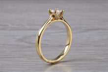 Load image into Gallery viewer, Simple and Petite Half carat Moissanite Diamond Soliatire