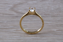 Load image into Gallery viewer, Simple and Petite Half carat Moissanite Diamond Soliatire
