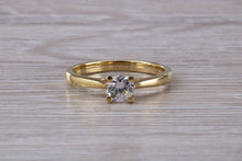 Load image into Gallery viewer, Simple and Petite Half carat Moissanite Diamond Soliatire