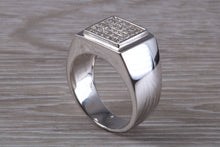 Load image into Gallery viewer, Dressy Gents Diamond set Pinky Finger Signet Ring