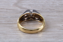 Load image into Gallery viewer, Gents Two Tone 18ct Gold Diamond set Signet Ring