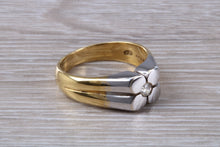 Load image into Gallery viewer, Gents Two Tone 18ct Gold Diamond set Signet Ring