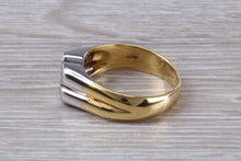 Load image into Gallery viewer, Gents Two Tone 18ct Gold Diamond set Signet Ring