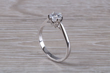 Load image into Gallery viewer, Tulip Flower Solitaire, Certified Round cut Diamond