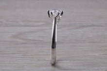 Load image into Gallery viewer, D Internally Flawless Half carat Diamond set Tulip Flower solitaire