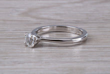 Load image into Gallery viewer, Petite and Simple Diamond set Platinum Solitaire
