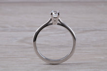 Load image into Gallery viewer, Petite and Simple Diamond set Platinum Solitaire