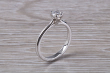 Load image into Gallery viewer, Petite and Simple Diamond set Platinum Solitaire